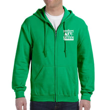 Irish Green Mississippi MUDDS Zip up embroidered hoodie