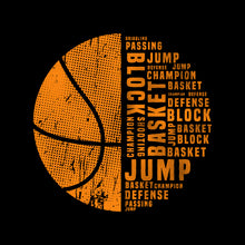 Basketball Graphic Word tshirt