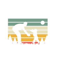 Father's Day Tshirt with Square Retro Sunset