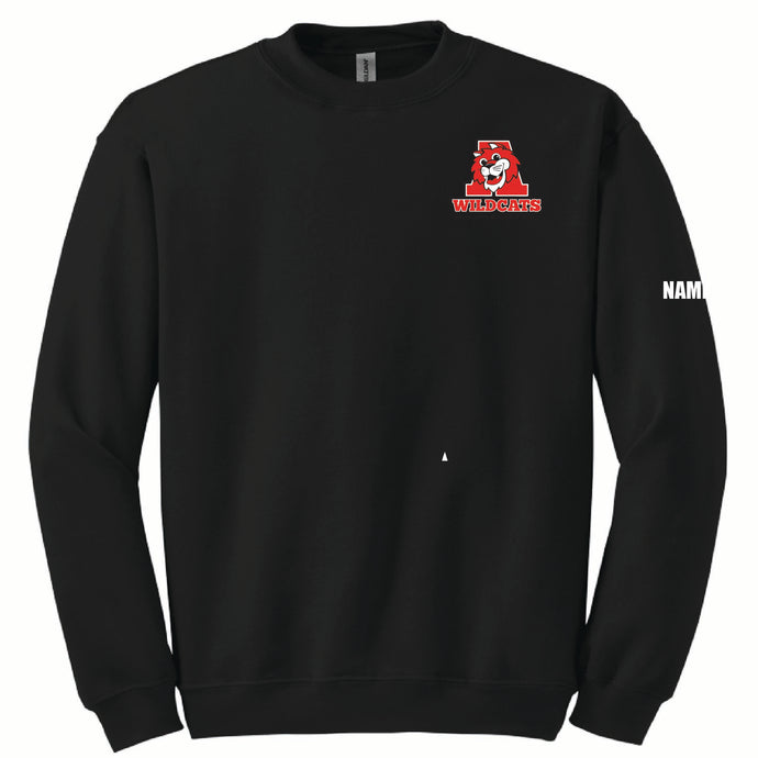 **NEW** EMBROIDERED STAFF ARKLAN WILDCATS Logo Crewneck Sweater