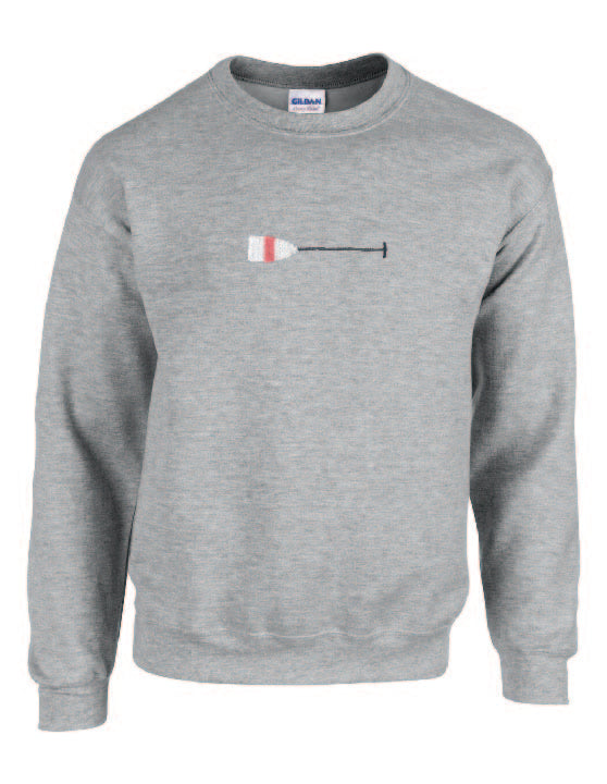Embroidered Canoe Paddle Crew Neck Sweater