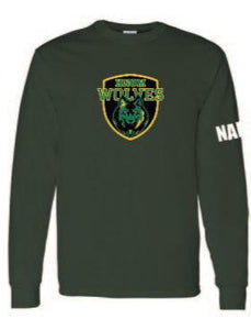 Holy Name of Mary Wolves Logo Long Sleeve Tshirt