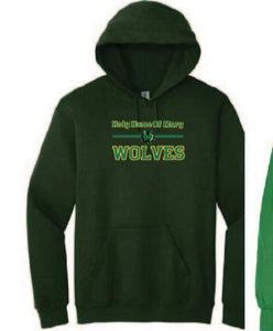 HNOM Wolves Stacked  Logo Hoodie