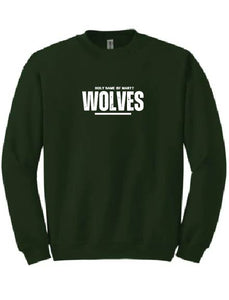 ***NEW*** HNOM Wolves Distressed Logo Crew Neck Sweater