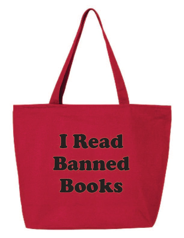 I Read Banned Books Zippered Bag