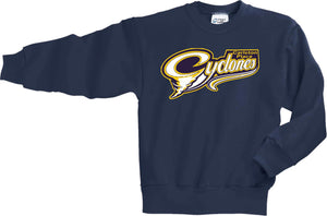 Cyclones Embroidered Logo Crew Sweater