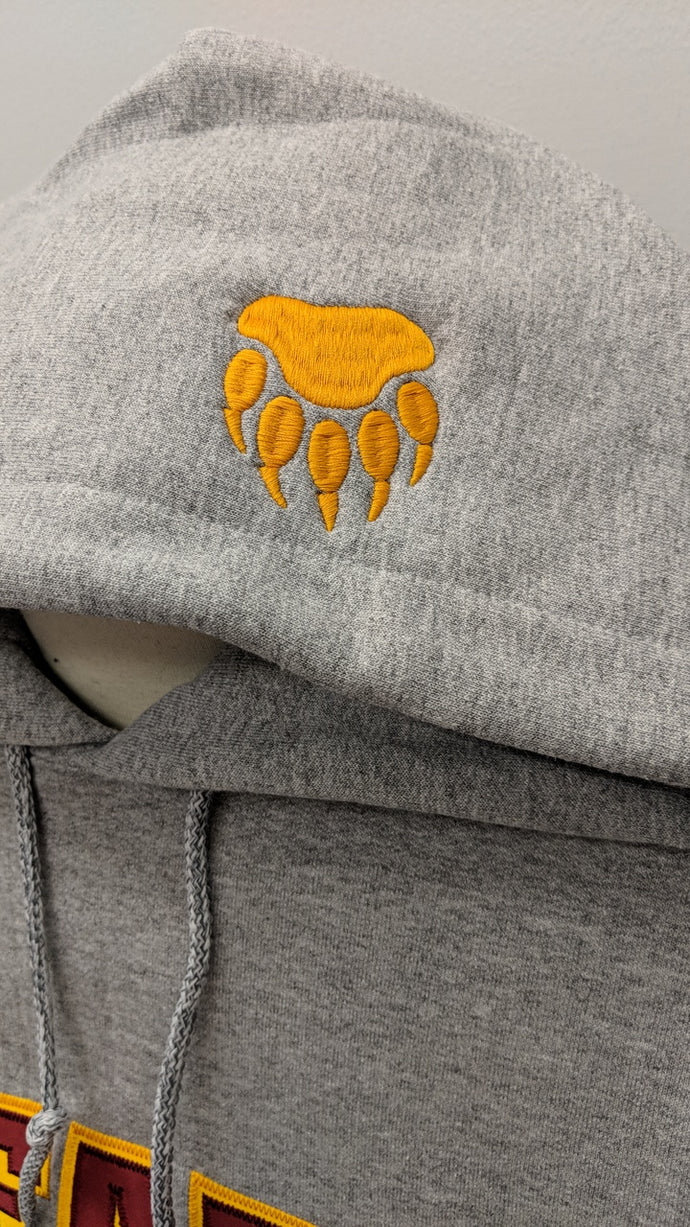 Bear Paw Embroidered on Hood