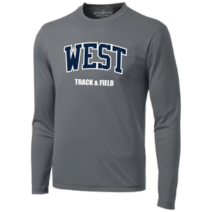 West Track & Field Long Sleeve Wicking Tshirt