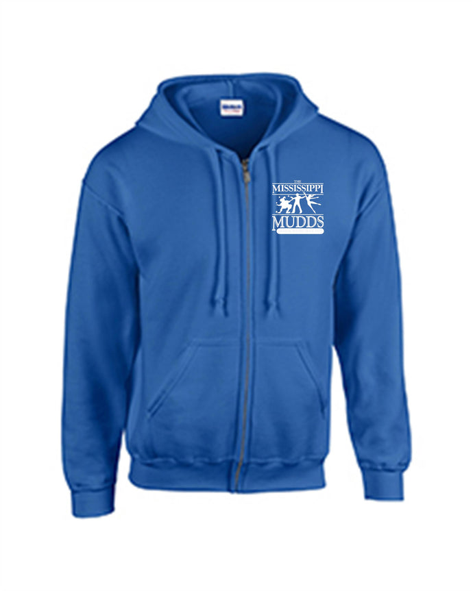 Mississippi MUDDS Zip up embroidered hoodie royal blur