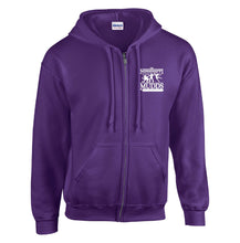 Purple Mississippi MUDDS Zip up embroidered hoodie