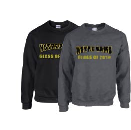 NOTRE DAME Grads Crewneck Sweatshirt BLACK or GREY